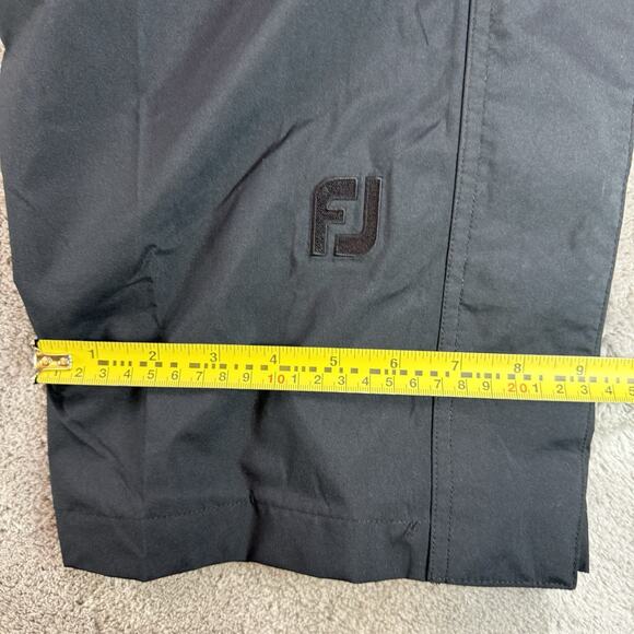 FootJoy DryJoys Golf Rain Pants Men’s XL Black Waterproof Windproof Ankle Zip - Picture 5 of 9